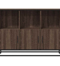Sideboard Braun Eichen-Optik 100x35x76 cm Holzwerkstoff