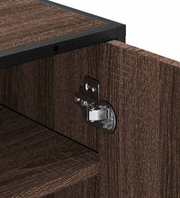 Schuhregal Braun Eichen-Optik 48x38x97,5 cm Holzwerkstoff