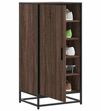 Schuhregal Braun Eichen-Optik 48x38x97,5 cm Holzwerkstoff