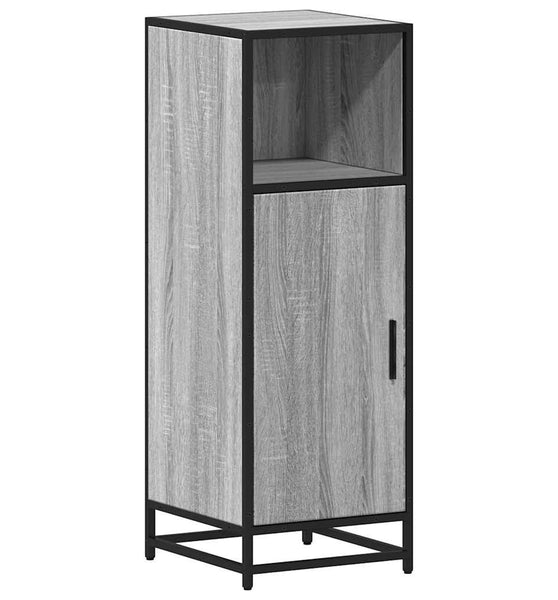 Badschrank Grau Sonoma 35x37,5x100 cm Holzwerkstoff