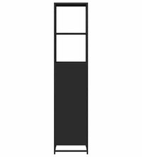 Badschrank Schwarz 35x37,5x166 cm Holzwerkstoff