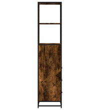 Badschrank Räuchereiche 35x37,5x166 cm Holzwerkstoff