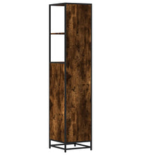 Badschrank Räuchereiche 35x37,5x166 cm Holzwerkstoff