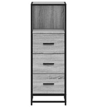 Badschrank Grau Sonoma 35x37,5x100 cm Holzwerkstoff