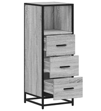 Badschrank Grau Sonoma 35x37,5x100 cm Holzwerkstoff