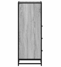 Badschrank Grau Sonoma 35x37,5x100 cm Holzwerkstoff