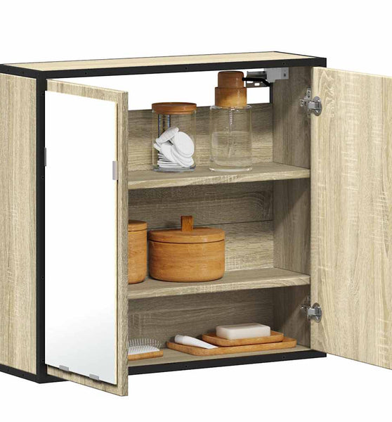 Bad-Spiegelschrank Sonoma-Eiche 65x20x60 cm Holzwerkstoff