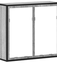 Bad-Spiegelschrank Grau Sonoma 65x20x60 cm Holzwerkstoff