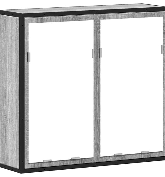 Bad-Spiegelschrank Grau Sonoma 65x20x60 cm Holzwerkstoff