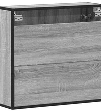 Bad-Spiegelschrank Grau Sonoma 65x20x60 cm Holzwerkstoff