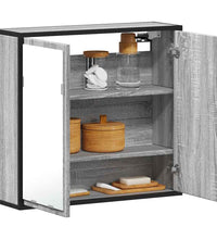 Bad-Spiegelschrank Grau Sonoma 65x20x60 cm Holzwerkstoff