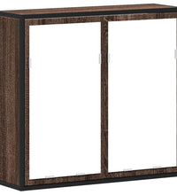 Bad-Spiegelschrank Braun Eichen-Optik 65x20x60 cm Holzwerkstoff