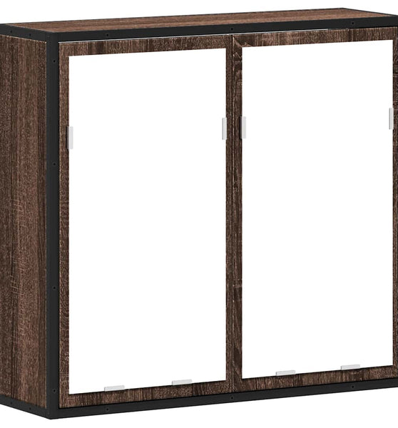 Bad-Spiegelschrank Braun Eichen-Optik 65x20x60 cm Holzwerkstoff