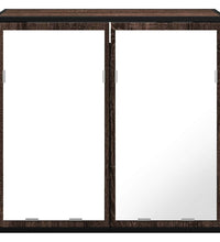 Bad-Spiegelschrank Braun Eichen-Optik 65x20x60 cm Holzwerkstoff