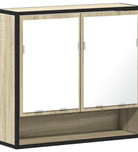 Bad-Spiegelschrank Sonoma-Eiche 65x20x60 cm Holzwerkstoff