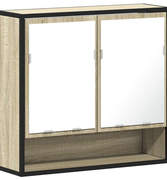 Bad-Spiegelschrank Sonoma-Eiche 65x20x60 cm Holzwerkstoff