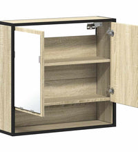 Bad-Spiegelschrank Sonoma-Eiche 65x20x60 cm Holzwerkstoff