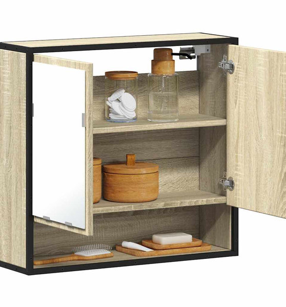 Bad-Spiegelschrank Sonoma-Eiche 65x20x60 cm Holzwerkstoff