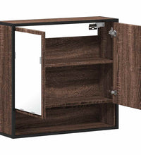 Bad-Spiegelschrank Braun Eichen-Optik 65x20x60 cm Holzwerkstoff