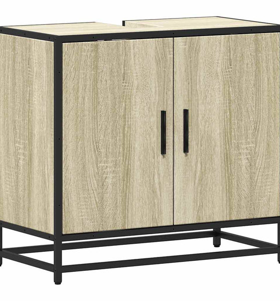 Badschrank Sonoma-Eiche 65x33x60 cm Holzwerkstoff