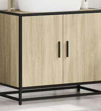 Badschrank Sonoma-Eiche 65x33x60 cm Holzwerkstoff