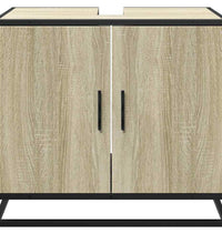 Badschrank Sonoma-Eiche 65x33x60 cm Holzwerkstoff