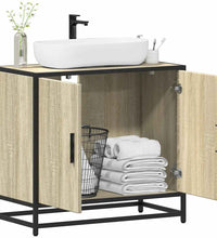 Badschrank Sonoma-Eiche 65x33x60 cm Holzwerkstoff