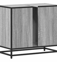 Waschbeckenunterschrank Grau Sonoma 65x33x60 cm Holzwerkstoff