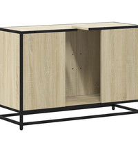 Waschbeckenunterschrank Sonoma-Eiche 90x33x60 cm Holzwerkstoff