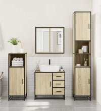 Badschrank Sonoma-Eiche 65x33x60 cm Holzwerkstoff