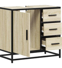 Badschrank Sonoma-Eiche 65x33x60 cm Holzwerkstoff