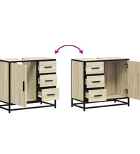 Badschrank Sonoma-Eiche 65x33x60 cm Holzwerkstoff