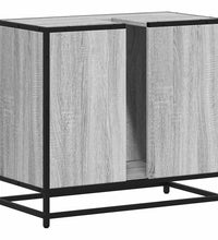 Waschbeckenunterschrank Grau Sonoma 65x33x60 cm Holzwerkstoff