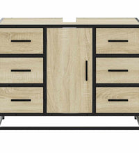 Waschbeckenunterschrank Sonoma-Eiche 80x33x60 cm Holzwerkstoff