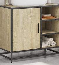 Badschrank Sonoma-Eiche 65x33x60 cm Holzwerkstoff