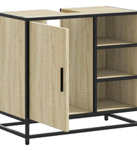 Badschrank Sonoma-Eiche 65x33x60 cm Holzwerkstoff