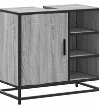 Waschbeckenunterschrank Grau Sonoma 65x33x60 cm Holzwerkstoff