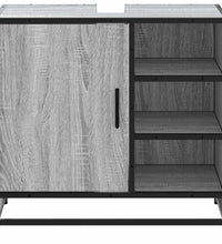 Waschbeckenunterschrank Grau Sonoma 65x33x60 cm Holzwerkstoff