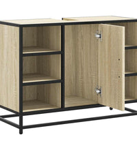 Waschbeckenunterschrank Sonoma-Eiche 80x33x60 cm Holzwerkstoff