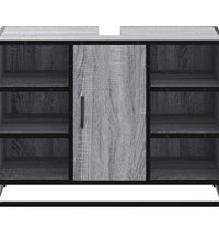 Waschbeckenunterschrank Grau Sonoma 80x33x60 cm Holzwerkstoff