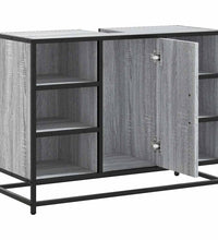 Waschbeckenunterschrank Grau Sonoma 80x33x60 cm Holzwerkstoff