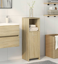 Badezimmerschrank Sonoma-Eiche 30x30x95 cm Holzwerkstoff