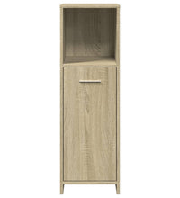 Badezimmerschrank Sonoma-Eiche 30x30x95 cm Holzwerkstoff