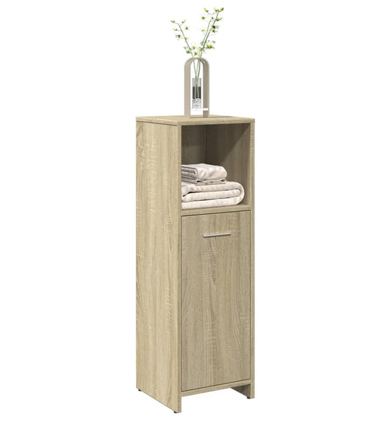 Badezimmerschrank Sonoma-Eiche 30x30x95 cm Holzwerkstoff