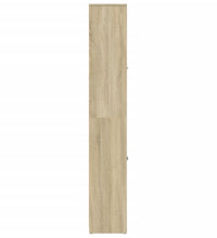 Badezimmerschrank Sonoma-Eiche 30x30x183,5 cm Holzwerkstoff