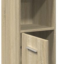 Badezimmerschrank Sonoma-Eiche 30x30x183,5 cm Holzwerkstoff