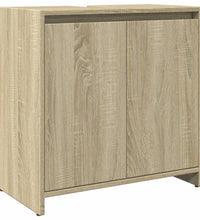 Waschbeckenunterschrank Sonoma-Eiche 60x33x60 cm Holzwerkstoff