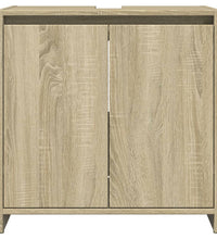 Waschbeckenunterschrank Sonoma-Eiche 60x33x60 cm Holzwerkstoff