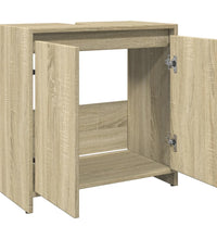 Waschbeckenunterschrank Sonoma-Eiche 60x33x60 cm Holzwerkstoff