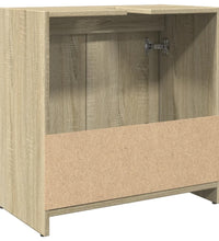 Waschbeckenunterschrank Sonoma-Eiche 60x33x60 cm Holzwerkstoff